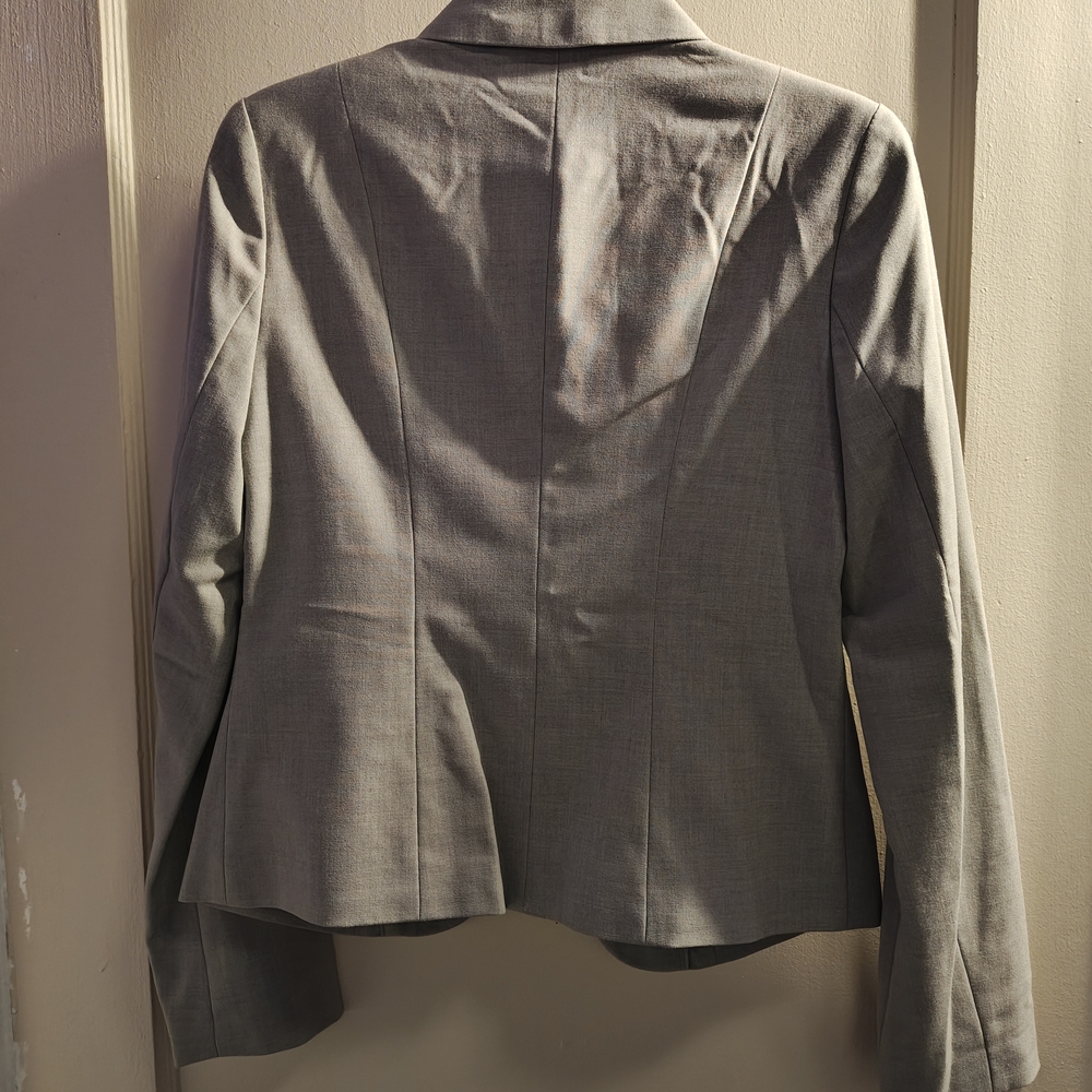 Worthington Light Gray Single-Button Tailored Bla… - image 6